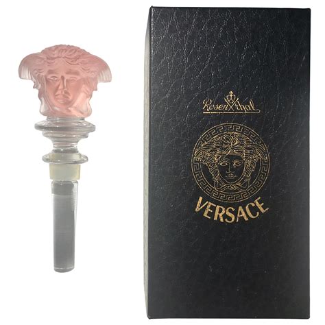 Versace Rosenthal Medusa Bottle Stopper .